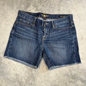 Lucky Brand Women’s Abbey Frayed Short Medium Wash Size 8/29